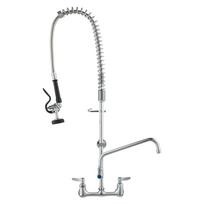 Virtuvės sieninis žalvario maišytuvas su ištraukiamu purkštuvu, 91 cm