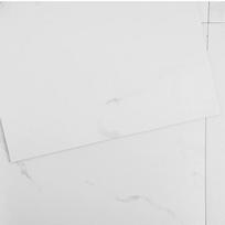 Lipnios vinilo grindų plytelės, 12x12 colių, balto marmuro, 50 vnt., 1,5 mm storio