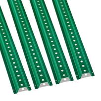 8 pėdų U formos plieninis tvoros stulpas, 4 vnt., žalias