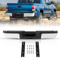 Chromuoto plieno galinis bamperis su laipteliu ford F250/F350 2008–2016