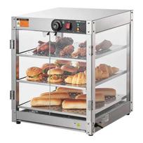 3 pakopų maisto šildytuvas, 800 W, apšvietimas, 90 L talpa