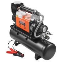 12V nešiojamas oro kompresorius 6 L bakas 150 PSI su skaitmeniniu matuokliu