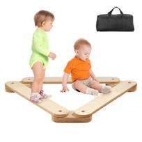 Balansinės sijos akmenys, 3 vnt., medinės montessori kabančios lentos vaikams