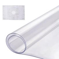 Plastikinis skaidrus stačiakampis stalo kilimėlis, 16x32 colių, PVC