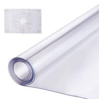 Plastikinis stačiakampis stalo kilimėlis 36x54 colių, skaidrus PVC, vandeniui atsparus
