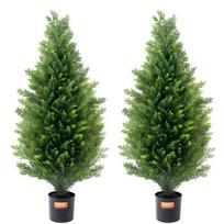 Dirbtinis kedro ir kipariso medis, 91 cm, su vazonu, UV atsparus