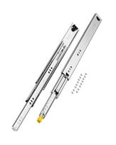 Poriniai pilno ištraukimo stalčių bėgeliai su užraktu, keliamoji galia 250 svarų, šoniniai, rutuliniai guoliai, skirtingo ilgio (16–60 cm)