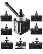 Greito keitimo įrankių laikiklių 8 dalių rinkinys, plieninis, mini ir metalinėms tekinimo staklėms, 254–381 mm