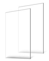Plexiglas akriliniai lakštai, 2 vnt., 24x48 colių, 1/8 colio storio, skaidrūs