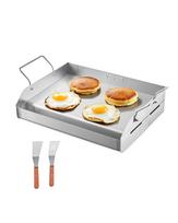Nerūdijančio plieno BBQ kepsninės keptuvė, stačiakampė 17x13 colių