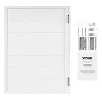 Varstomos viengubos vidaus durys, pušies mediena, baltos, 81x107 cm