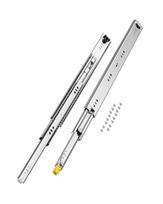 Užrakinamos pilno ištraukimo stalčių bėgelės su rutuliniu guoliu, keliamoji galia 250 svarų, šoninis tvirtinimas, 16–60 cm