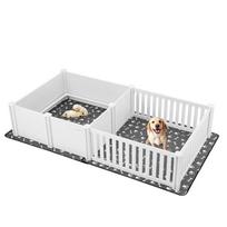 Šunų gimdymo dėžė iš PVC, 93 x 48 cm, su durelėmis, pieno spalvos