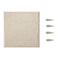 Sodo dekoratyviniai plastikiniai laipteliai 39,5x39,5 cm, smėlio spalvos (4 vnt.)