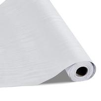 Lipnūs baltos medžio tekstūros vinilo tapetai, 45x10 m, vandeniui atsparūs