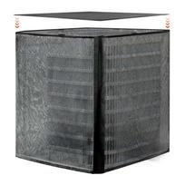 Dvisluoksnis juodas poliesterio oro kondicionieriaus dangtis 914x914x1010 mm