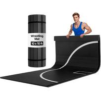 3x3 m storas vandeniui atsparus PVC kovos menų imtynių kilimėlis, juodas