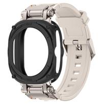 Case+Strap For Samsung Galaxy Watch 7 Ultra Soft TPU Silicone Band Metal Case for Samsung Galaxy Watch 7 Ultra No Gaps Bracelet Watch 7 Ultra