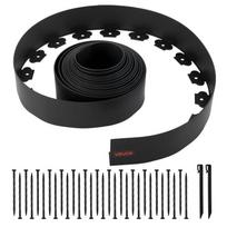 Plastikinis lankstus kraštovaizdžio apvadas 1000x10 cm su smaigais ir kuoliukais