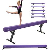 Reguliuojama violetinė gimnastikos sija vaikams, 8 pėdų, 5 aukščiai