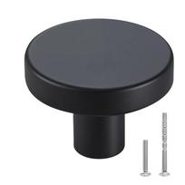 Spintelių rankenėlės 32 mm, 10 vnt., juodas cinko lydinys, grybo formos
