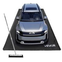 Apsauginis neslystantis PVC garažo grindų kilimėlis 2,4x4,9 m, juodas