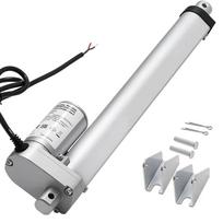 12 V linijinis pavaros mechanizmas, 250 mm eiga, 15 mm/s, 1000 N, IP54, su laikikliu