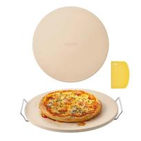 Didelis 406 mm apvalus kordierito picos kepimo akmuo, 17 mm storio, su stovu