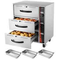 Komercinis elektrinis 3 stalčių nerūdijančio plieno maisto šildytuvas