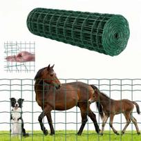 Ūkio tvora, 1x20 m, 2,1 mm cinkuota plieninė viela, žalia, gyvūnų aptvarams