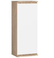 Pakabinama vitrina-spintelė NORE CLP H40, ąžuolo/baltos spalvos