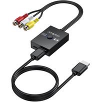 AUTOUTLET RCA to HDMI AV to HDMI 720P Composite Video for with HDMI Cable Included Converter, 169/43 Switch, Converter, (60Hz)/1080P (60Hz) juoda