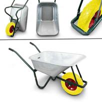 Sodo karutis 100 L talpos iš PVC, iki 250 kg., baltas/geltonas