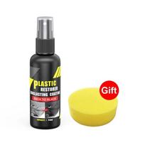High Gloss Car Plastic Revitalizer Ceramic Coating Automotive Rubber & Plastic Restore Solution for Car Motorcycles gray