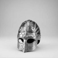 Hand-Forged Viking Dragon Helmet Norse Steel Battle Armor for Reenactment, Cosplay gray