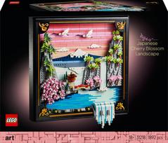Prekė su pažeista pakuote. Konstruktorius LEGO® Art Japoniškas kraštovaizdis su žydinčiomis vyšniomis 31218, 1892 vnt.