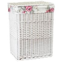 Prekė su pažeista pakuote. Skalbinių dėžė Home4you Max, balta sp., 33 cm x 45 cm