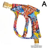 4350PSI Graffiti Pressure Washer Gun - 1L Foam Cannon & 1/4  Nozzle Set for Karcher optional Adapter & Rubber Base kit blue