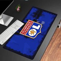 Olympique Lyonnais Crest Design Mouse pad Mouse pad, Gaming Mouse Pad, keyboard pad, Desk Decor for computer notebook Fan Gift Birthday Gift 30cmx60cm（11.8x23.6inch）
