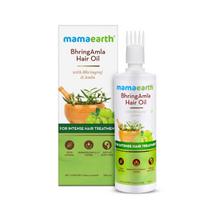 Mamaearth Bhring Amla plaukų aliejus su Bhringraj ir Amla, 250 ml white