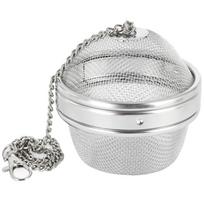 Orion Stainless Steel Spice and Herb Infuser Strainer Basket with Chain 9 cm