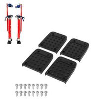 4Pcs Stilt Foot Pads Replacement for Stilts with Screws Suitable for Various Applications One Size black