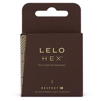 Lelo - HEX prezervatyvai Respect XL 3 vnt