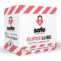 Safe - Prezervatyvai su daugiau lubrikanto 5 vnt