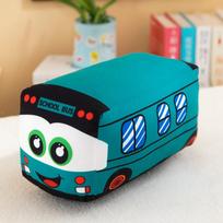 Emuliacinis mielas mokyklinis autobusiukas pliušinių žaislų pagalvė animacinis filmas Dirbtinės minkštos kimštos lėlės kūdikiams vaikams Dovanos mielos mielos kimštos lėlės 20cm black