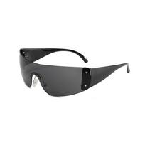 Rimless Y2k One-piece Integrated Millennium Spice Girl Sunglasses UV400 Cycling Sunshade Fashion Sunglasses