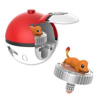 Pokemono suktukas Figūrėlė Kamuoliukas suktukas Mūšio Giroskopas figūrėlė Žaislas Pikachu Charmander Squirtle Mew Eevee Veiksmo vaikams berniukams Dovana gray