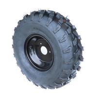 ATV Beach Buggy Parts: 19x7.00-8 Tire with 18x9.5-8 Three-Hole Wheel Hub 19x7.00-8 (Left) black