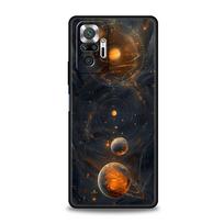 Phone Case For Xiaomi Redmi Note 14 13 12 5G 9S 9 10 11 Pro Plus 4G 9T 14C 13C 12C 10C 9C 9A Soft Cover Earth Stars Space For Redmi Note 9S black