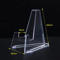 Clear Acrylic Card Holder Snap Type Gaming Sports Trading Card Display Case Kpop Idol Photo Protective Sleeves Not Magnetic